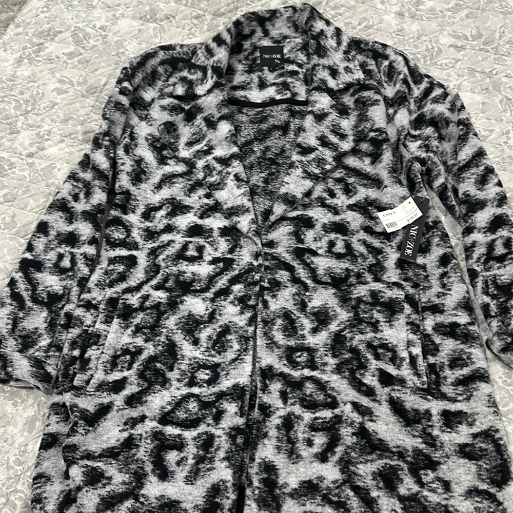 Nic + Zoe size small wild & free blk/multi jacket size small new with tags